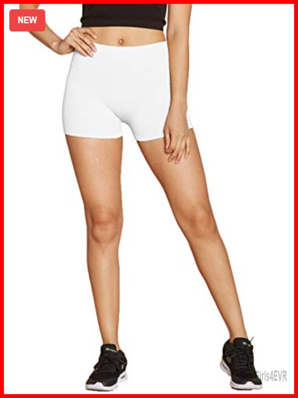Seamless Ribbed Slip Shorts Super Stretch Body Enhancing Biker Shorts